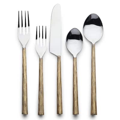 Inox Artisans Vinear Flatware, 20- Pc. Place Setting