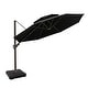 preview thumbnail 34 of 38, Crestlive Products 11.5 Ft. Offset Cantilever Hanging Patio Umbrella with Base Black