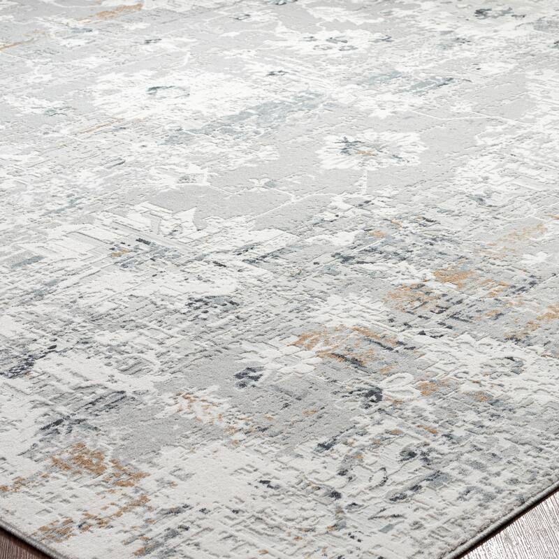 Borderless Transitional Abstract Area Rug