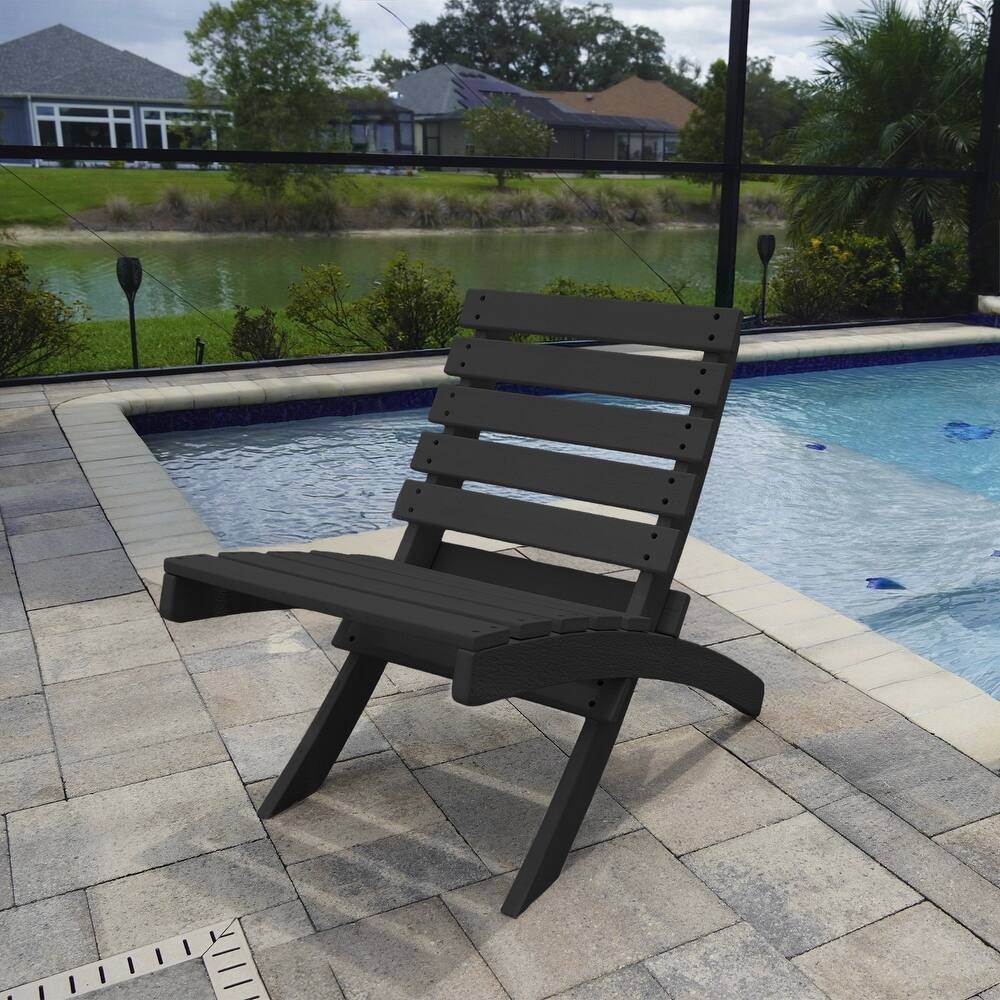 Grandcourt Fully Assembed All-Weather HDPE Outdoor Folding Patio Chair