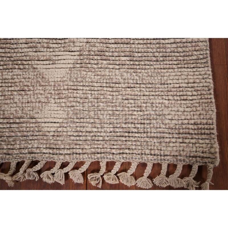 Geometric Moroccan Oriental Accent Rug Handmade Wool Carpet - 2'9"x 5'4"