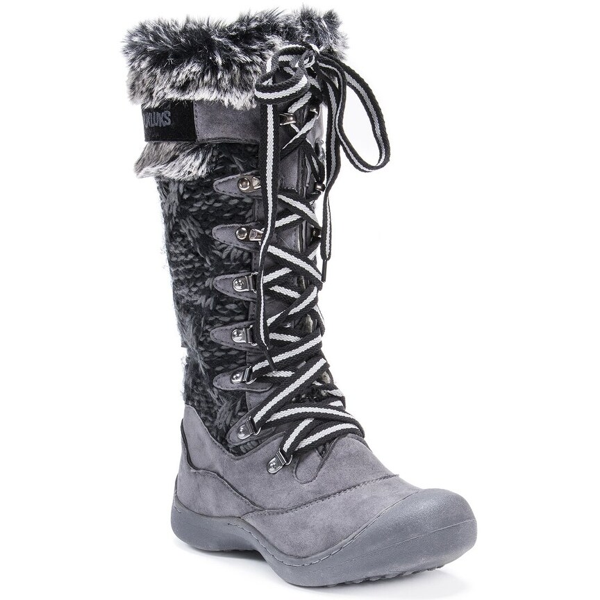 muk luks gray boots