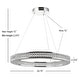 preview thumbnail 10 of 10, Bradley 24.7" Round Integrated LED Crystal/Metal Pendant, Chrome/Clear by JONATHAN Y