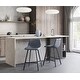 preview thumbnail 8 of 20, Outlaw Industrial Counter Stool in Metal and Faux Leather (Set of 2)