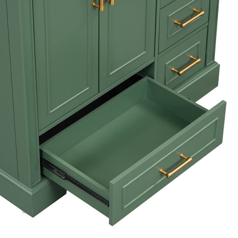 36-inch Traditional Bathroom Vanity with Four Drawers