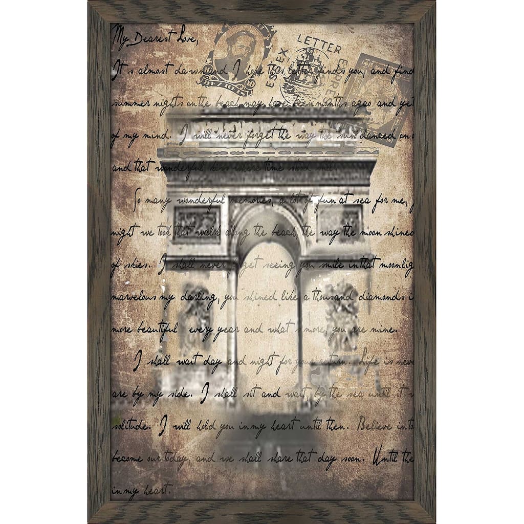 "Vintage Paris 1 in Sepia" by Jodi Print on Acrylic