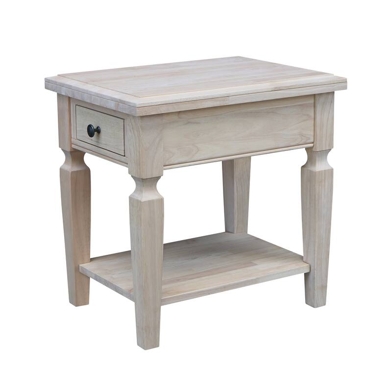 Vista Solid Wood End Table - 18"W x 24"D x 24"H