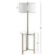 preview thumbnail 7 of 8, JONATHAN Y Trisha 59" Metal/Glass LED Side Table and Floor Lamp, Brass - Brass Gold - 59" H x 18" W x 18" D