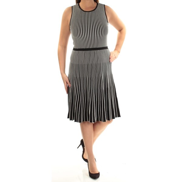 anne klein black and white dress