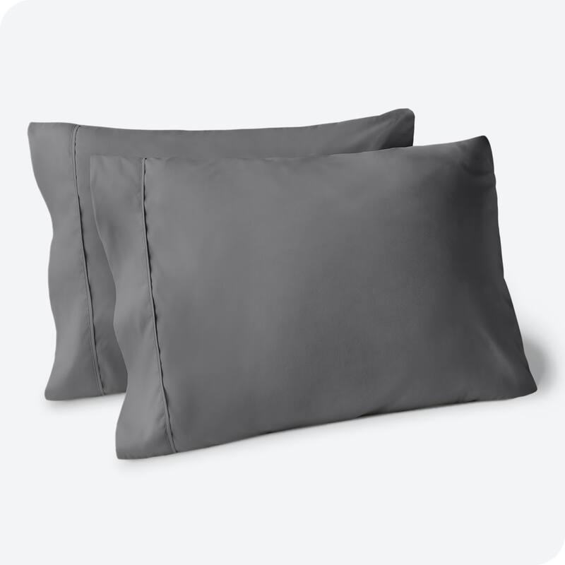 Bare Home Double Brushed Pillowcase Set (Set of 2) - King - Grey