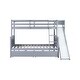 preview thumbnail 17 of 18, Twin over Full Bunk Bed with 2 Drawers, Slide, Shelves, Ladder