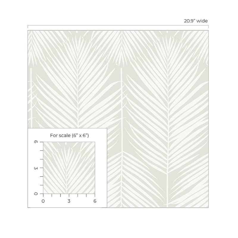 Seabrook Designs Athena Palm Non-Woven Unpasted Wallpaper