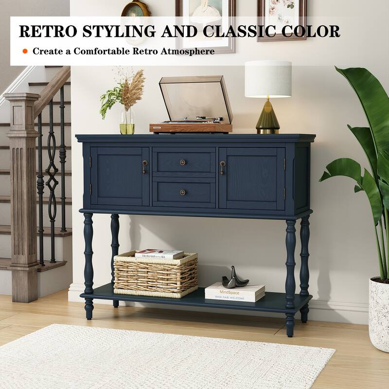 Farmhouse Wood Console Table