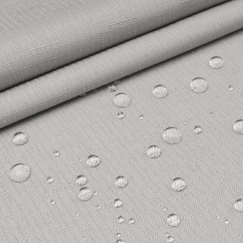 No Hook Slub Linen Texture Shower Curtain with PEVA Snap-in Liner