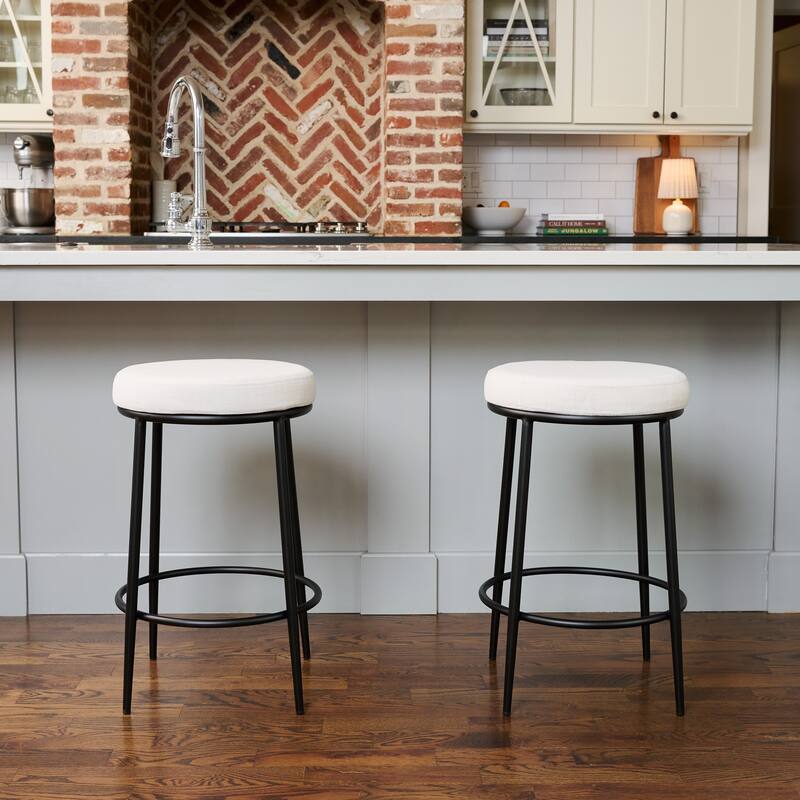 Maven Lane Stella Metal Kitchen Dining Stool