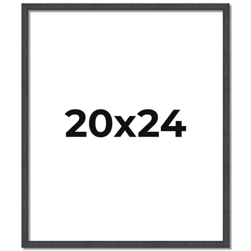20x24 Frame Brown Solid Wood Picture Frame - Complete Modern Photo