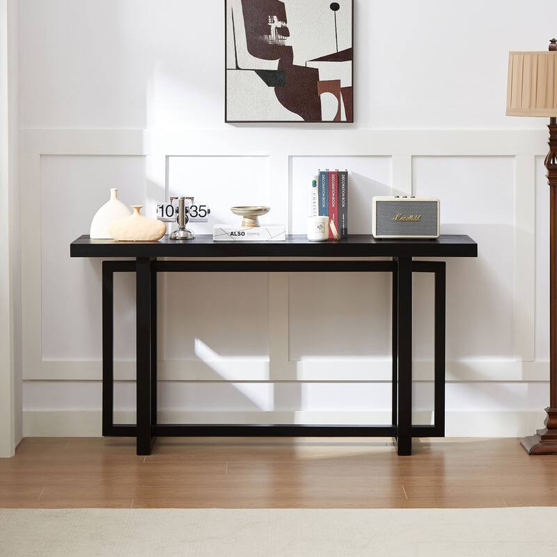 Modern Rectangular Console Table Entryway Table for Hallway, Behind The Couch, Living Room, Foyer