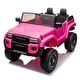 preview thumbnail 1 of 98, Electric Ride-On Car with Toyota LC250 Design, 24V Battery, and Bluetooth for Ages 3+ Pink