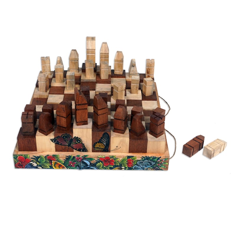 Novica Handmade Monarch Strategy Wood Chess Set