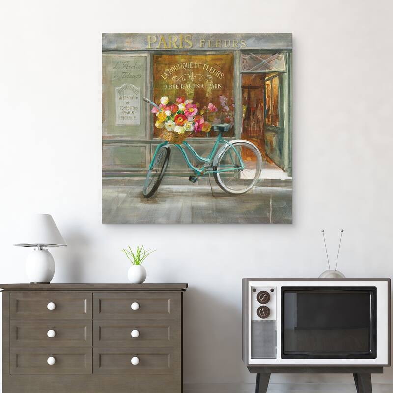 French Flowershop by Danhui Nai Canvas Art Print
