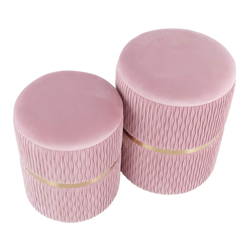 Lena Nesting Ottoman Set