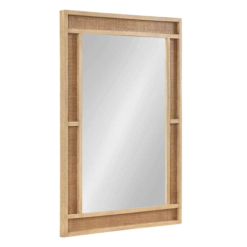 Kate and Laurel Corah Cane Wall Mirror