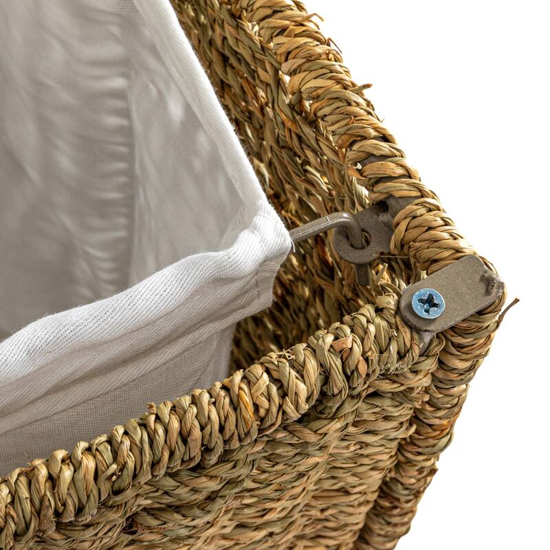 Household Essentials 3 Compartment Wicker Laundry Sorter