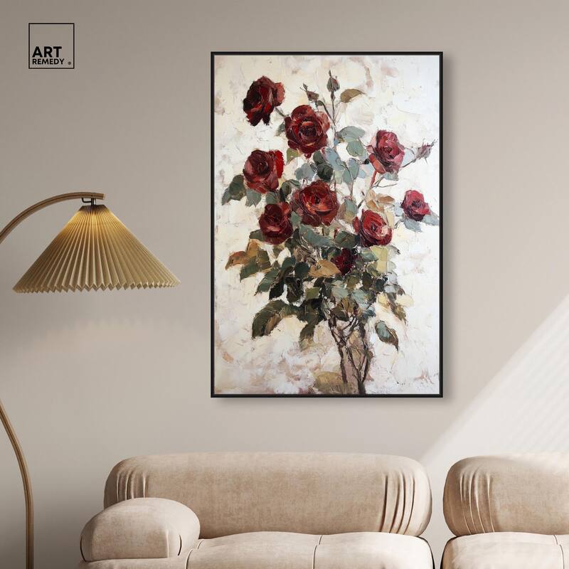 Velvet Vermilion II Canvas by Art Remedy
