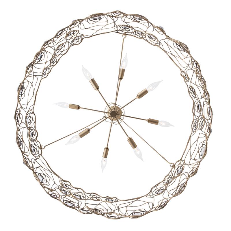 Varaluz Ethereal Rose Chandelier - Havana Gold Ombre