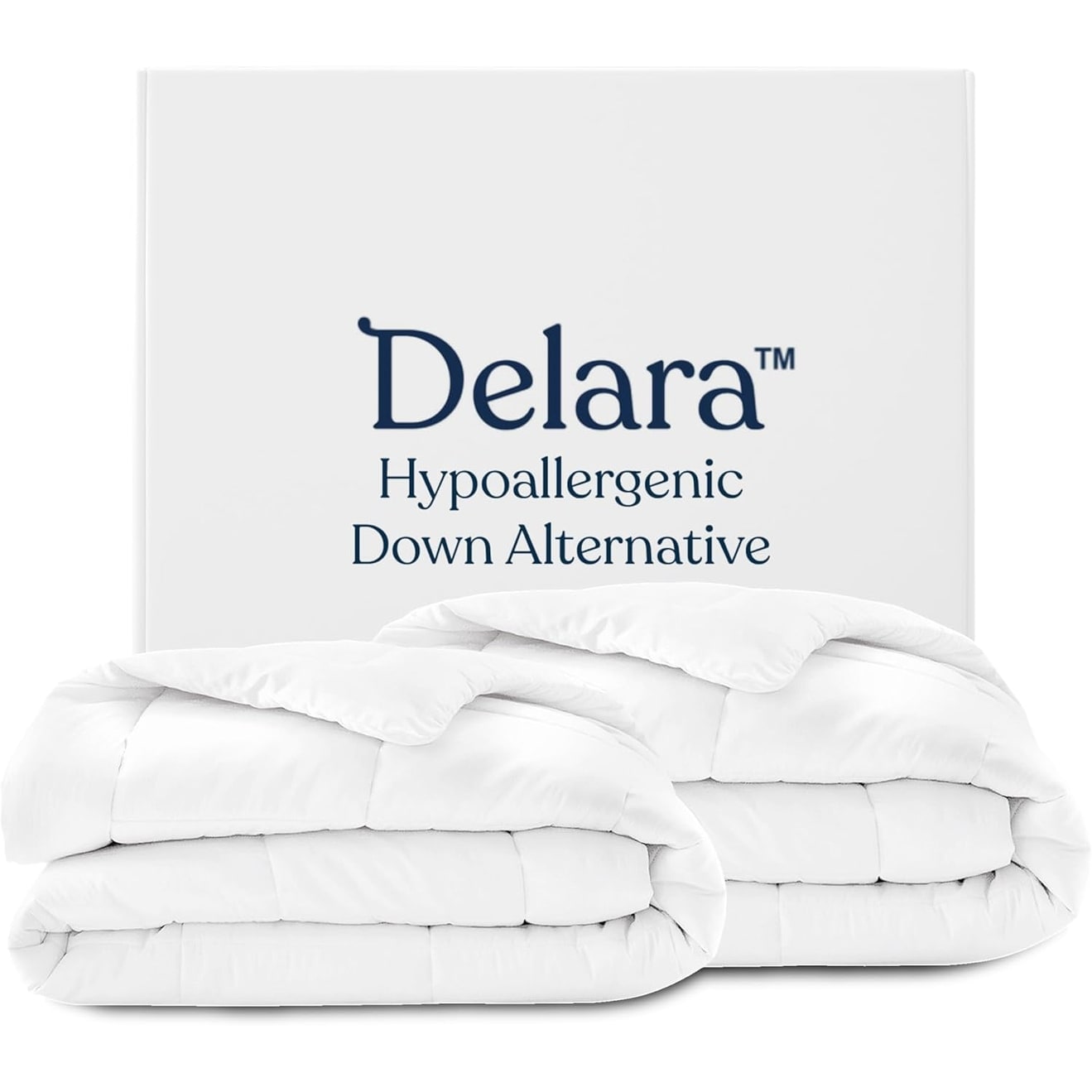 Delara 3in1 Down Alternative Duvet Inserts - 150 + 350 GSM Snap Together for 500 GSM, GOTS Certified Organic Cotton Shell 300TC