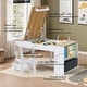 preview thumbnail 3 of 6, Activity Children Table with Storage Bookcase and 2 Chairs Set