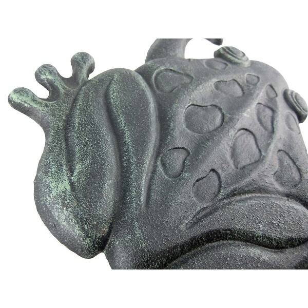 Shop Set Of 4 Verdigris Cast Iron Frog Garden Stepping Stones Overstock 17378359
