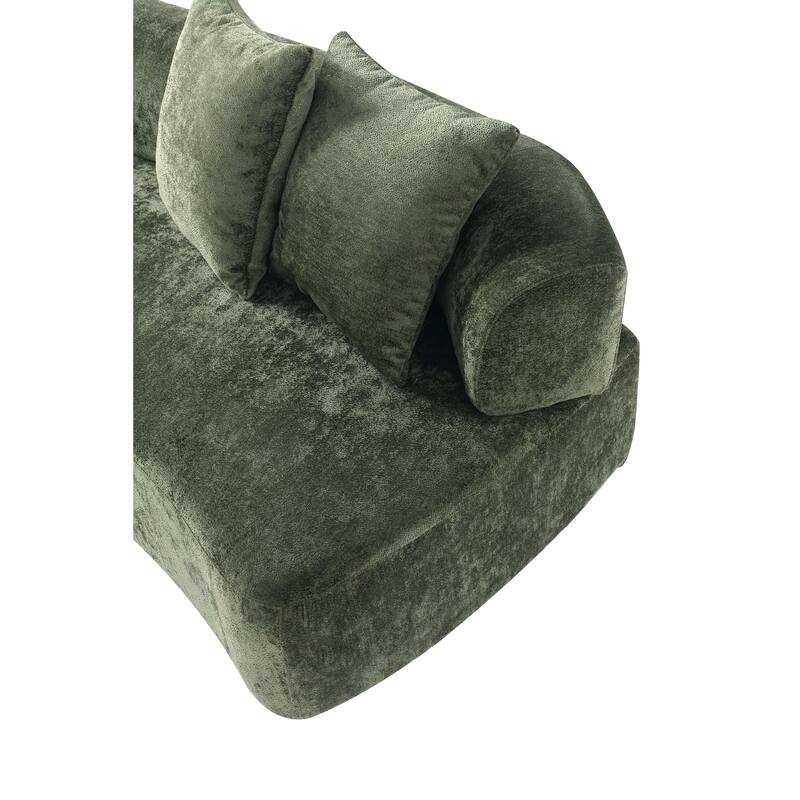 Manhattan Comfort 2 Piece Modern Verandah Chenille Multi Sofa Set
