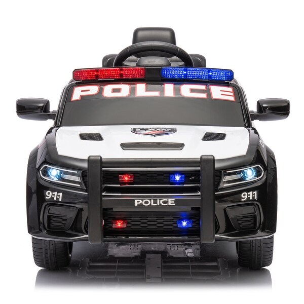 Licensed Dodge Charger, 12V Kids Ride On Police Car, Remote