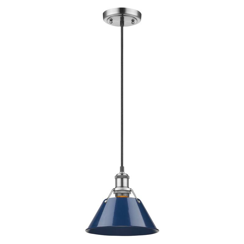 Golden Lighting Orwell Single Light 7-1/2" Wide Mini Pendant in Pewter