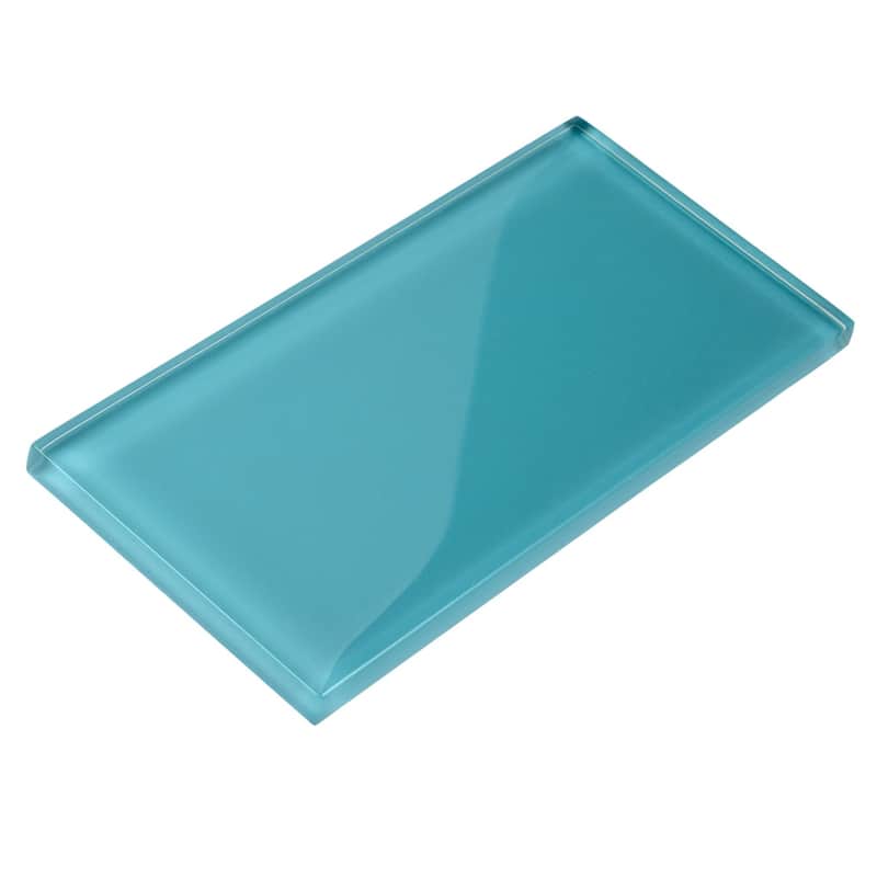 Apollo tile 3" x 6" Colorway Glossy Sky Blue Glass Tile (5 sq ft/case) - 40 Pack