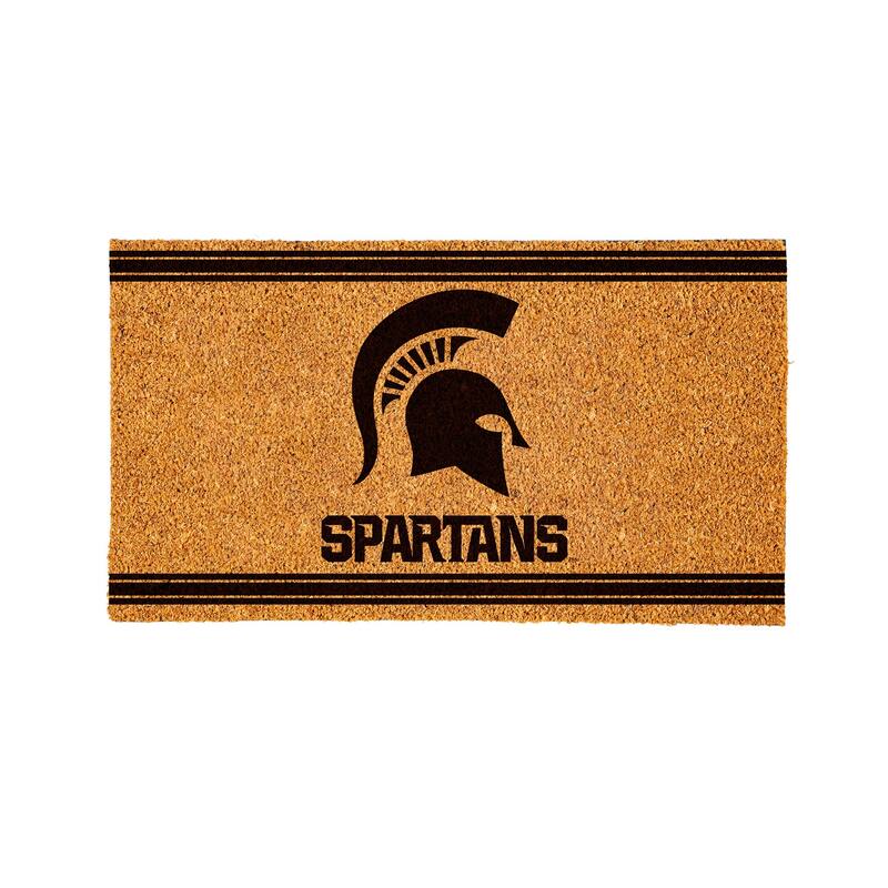 Michigan State University PVC Door Mat - Black