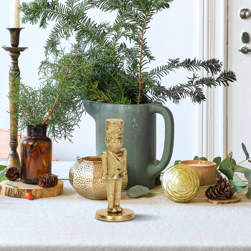 Clara Gold Cast Iron Nutcracker Figurine - Large
