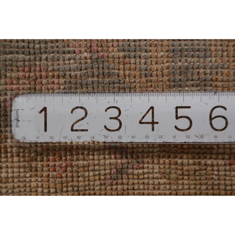 Hand Knotted Oriental 100% Wool Carpet Transitional All-Over Greys & Charcoal Oushak Area Rug - 8' 10'' X 5' 10''