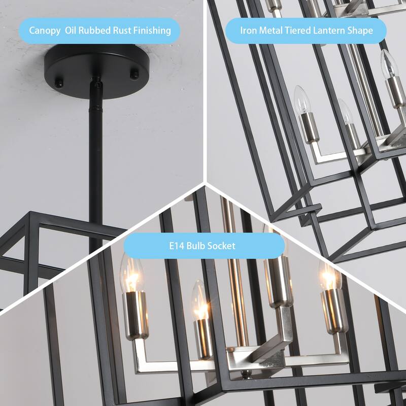 Fixture Rustic Lantern Pendant Lighting for Kitchen Hallway
