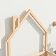 preview thumbnail 5 of 27, Twin Size Pine Wood House-Shaped Headboard Floor Bed with Fence for Kids, Boys and Girls