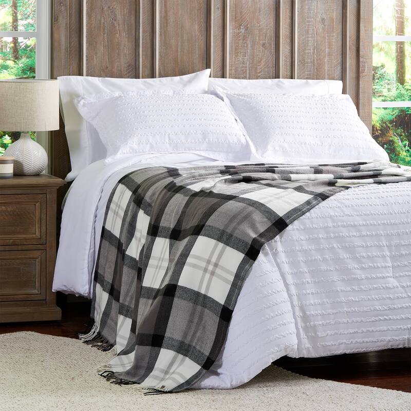 Soft Throw Blanket - Oversized, Vintage-Look, and Cashmere-Like Woven Acrylic Throw by Windsor Home