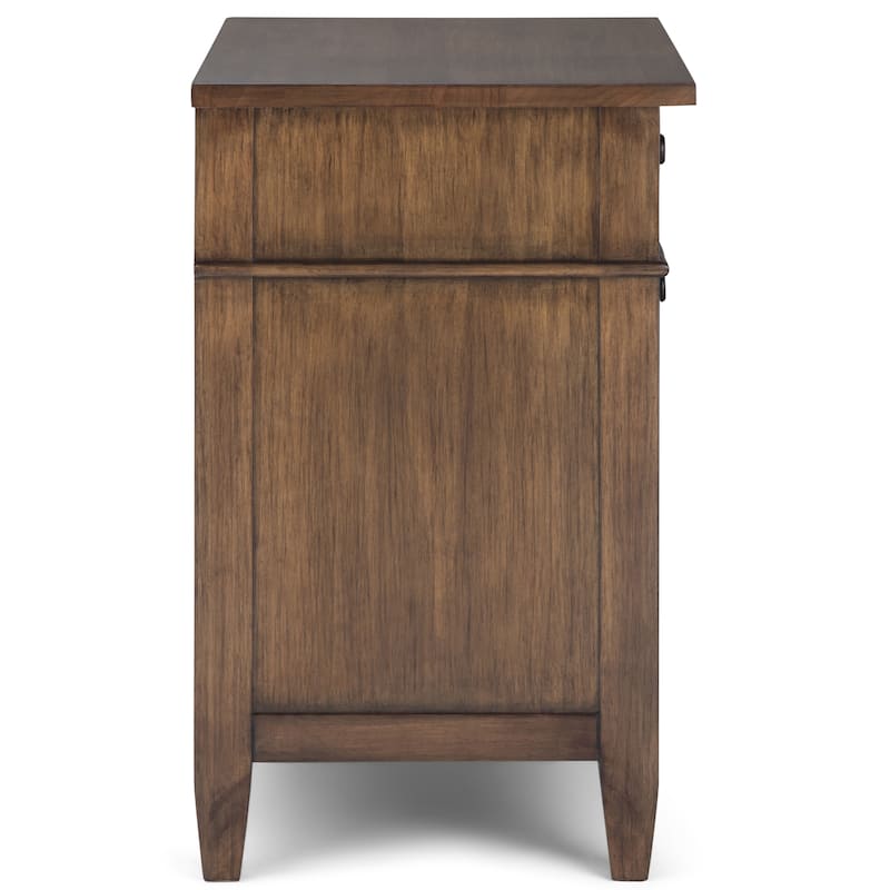 WYNDENHALL Sterling SOLID WOOD 24 inch Wide Bedside Nightstand Table