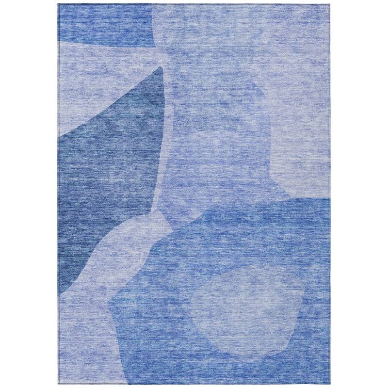 HomeRoots Abstract Transitional Rectangle Outdoor Rug