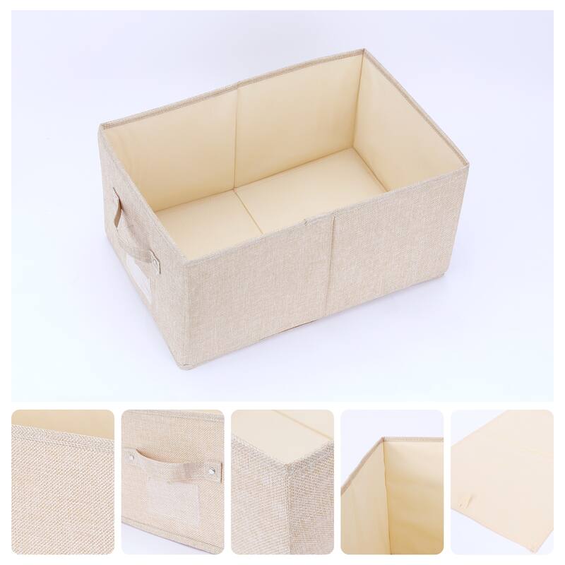 Storage Cube, Fabric Storage Bin with Handles for Shelves Closet, 1 Pack Foldable Storage Basket for Organizing Clothes Books