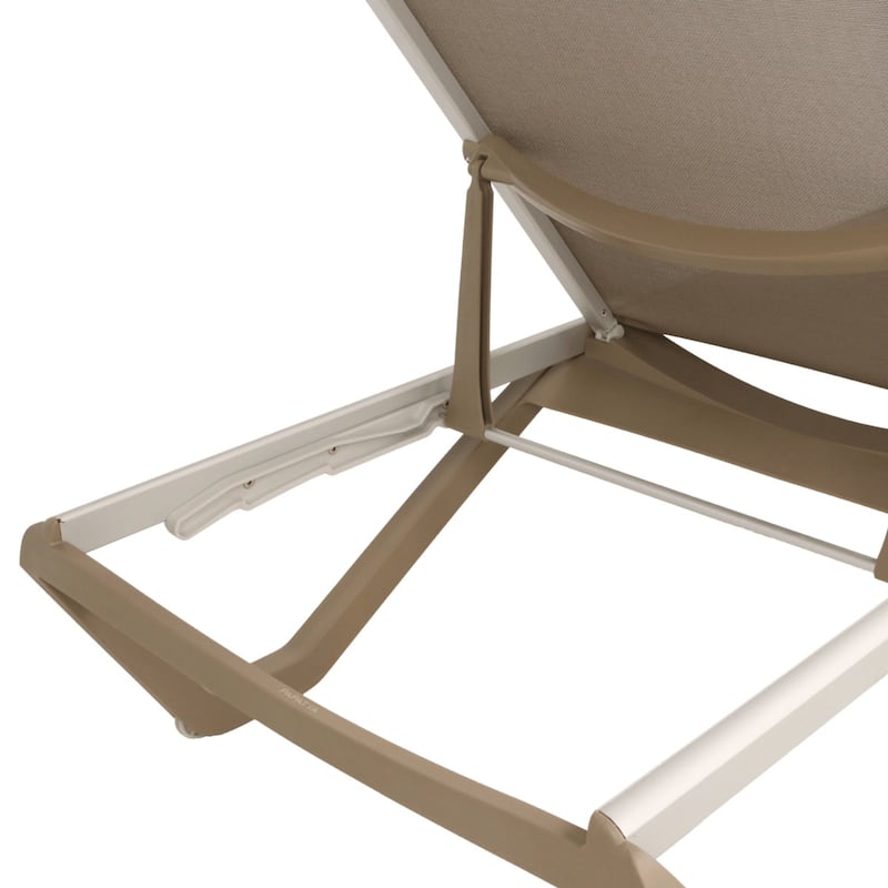 Furnish Theory Seabreeze Deck Patio Sunloungers Lounge Chairs Outdoor Chaise Lounges (Various Frame & Mesh Colors; Set of 2)