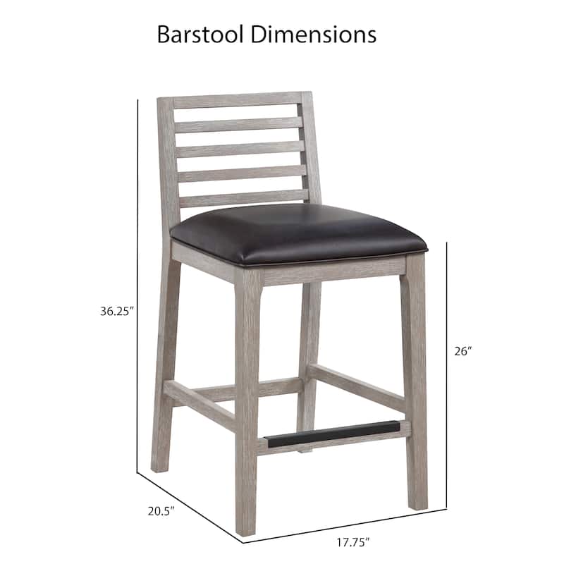 Sunnyvale Solid Wood Counter Stool