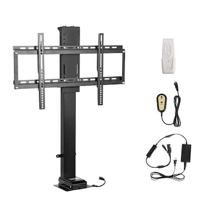 Motorized TV Lift with Swivel, Adjustable Height 28.74-68.11 Inch for 32-70 Inch TVs, Remote Controlled, 154 Lbs Capacity