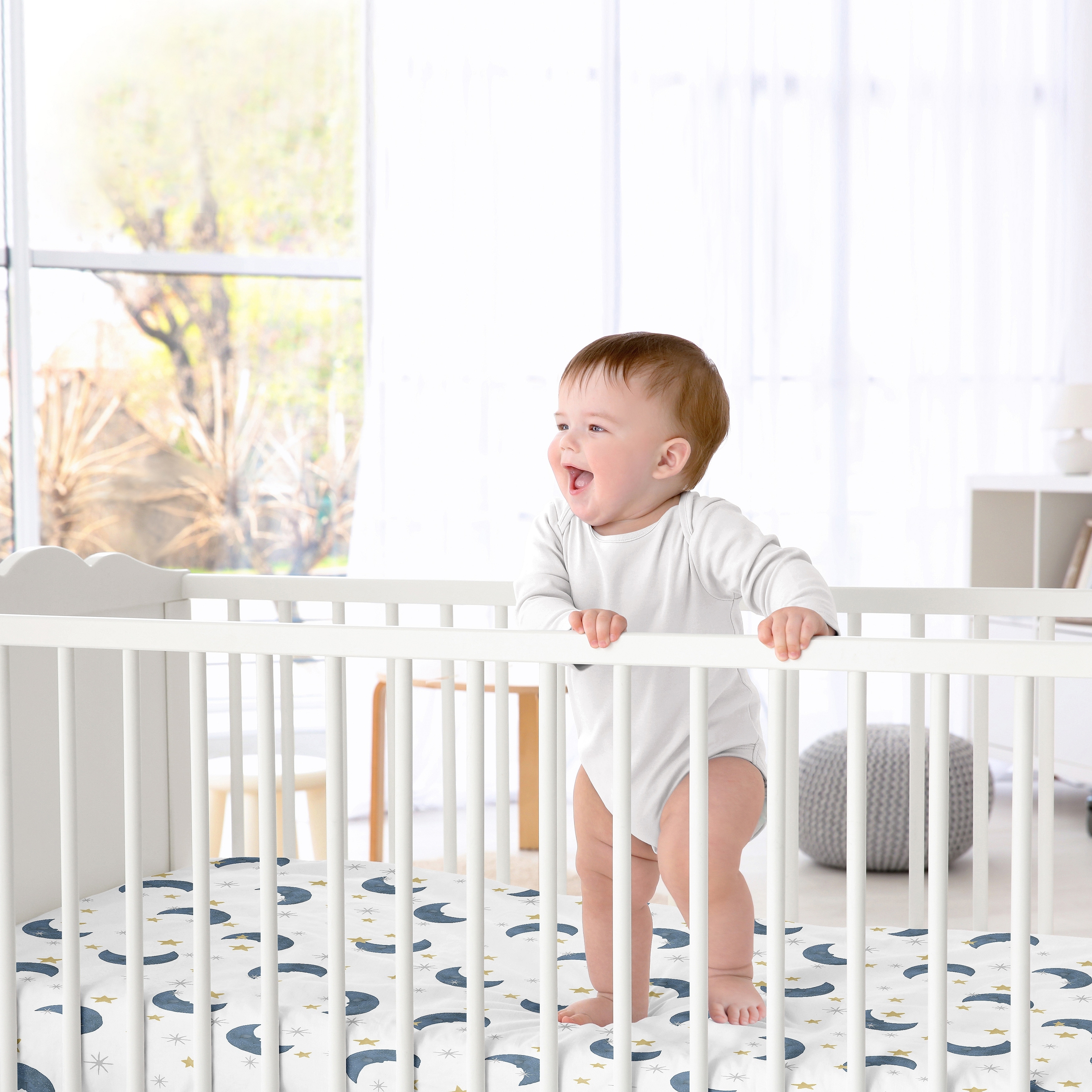 Navy blue sales cot sheet
