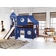 preview thumbnail 101 of 117, JACKPOT Prince & Princess Low Loft Twin Bed, Ladder Slide Tent & Tower